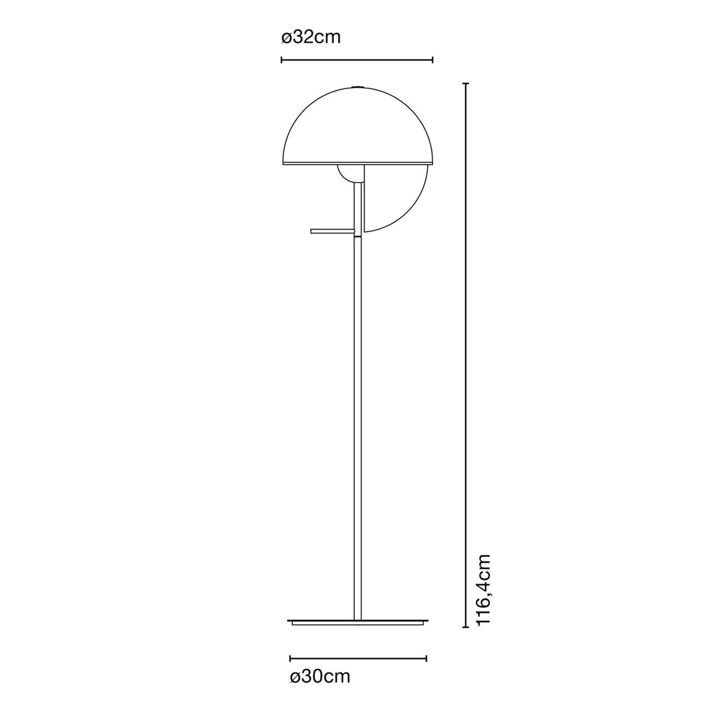 Theia S vloerlamp