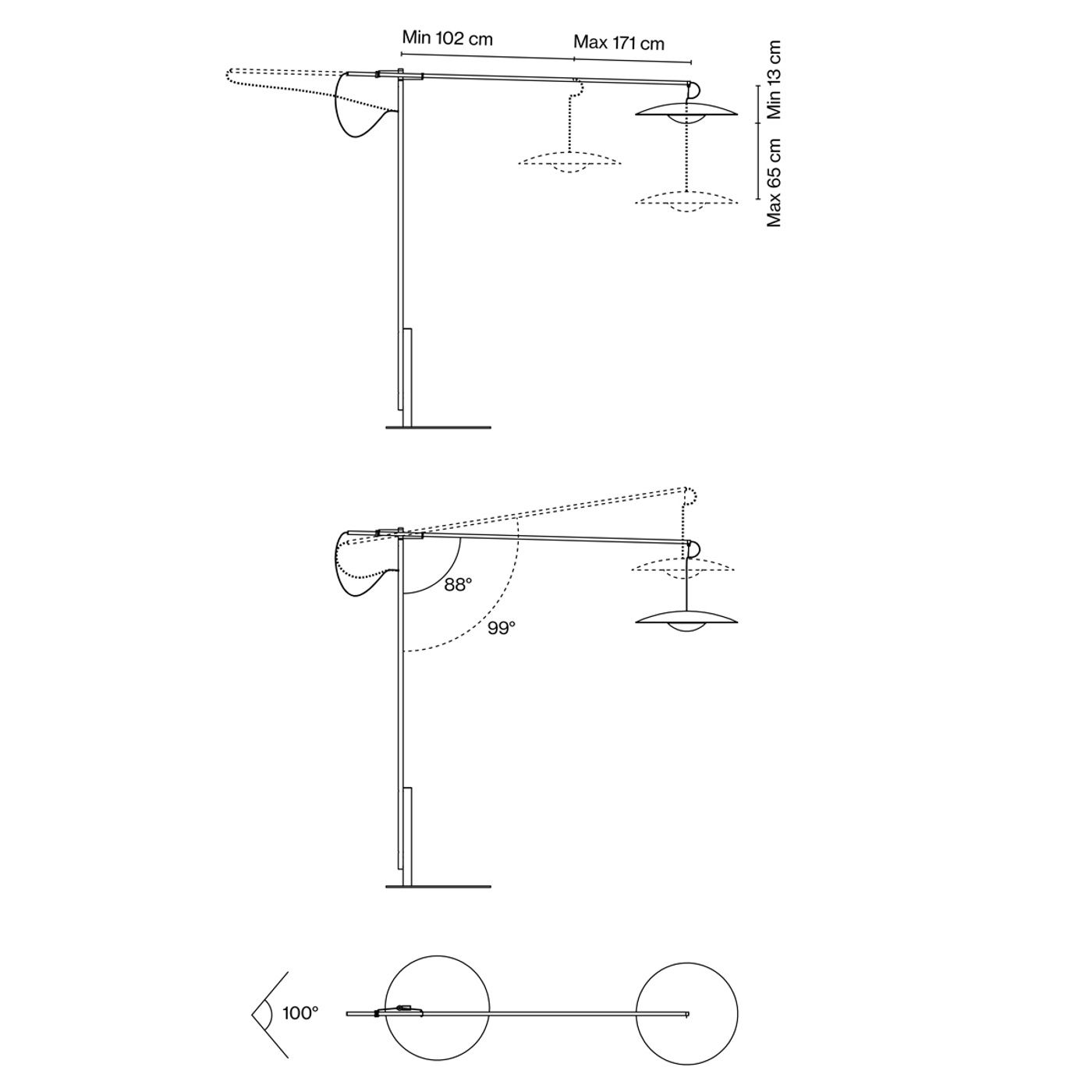Ginger XXL 60  vloerlamp
