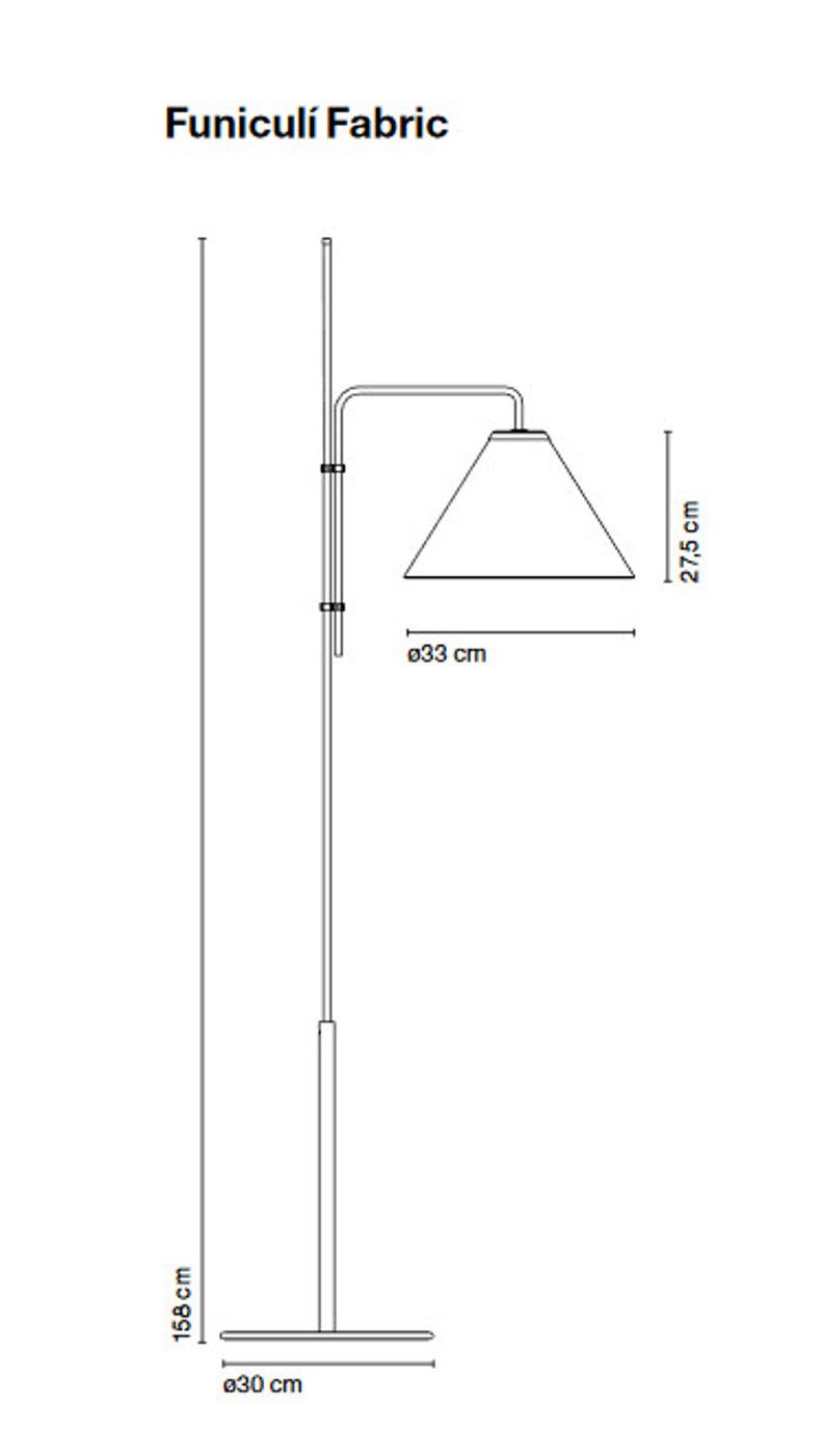 Funiculí Fabric vloerlamp