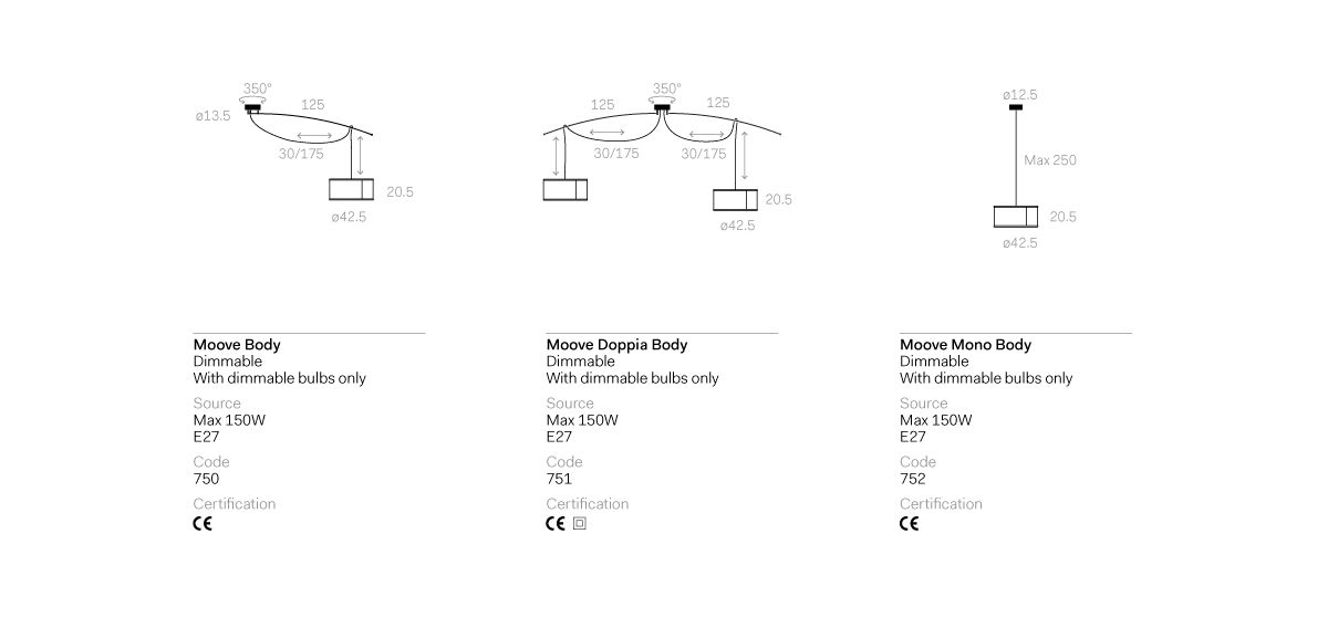 Moove Doppia hanglamp