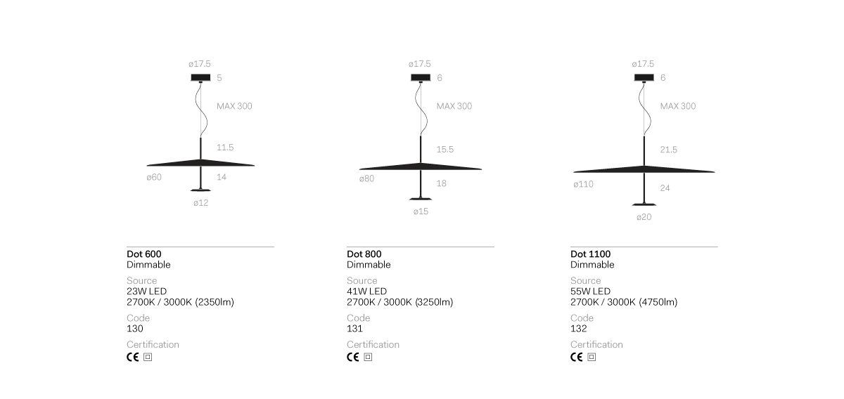 Dot 1100 hanglamp