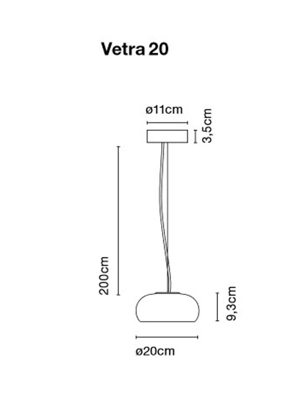 Vetra 20 hanglamp