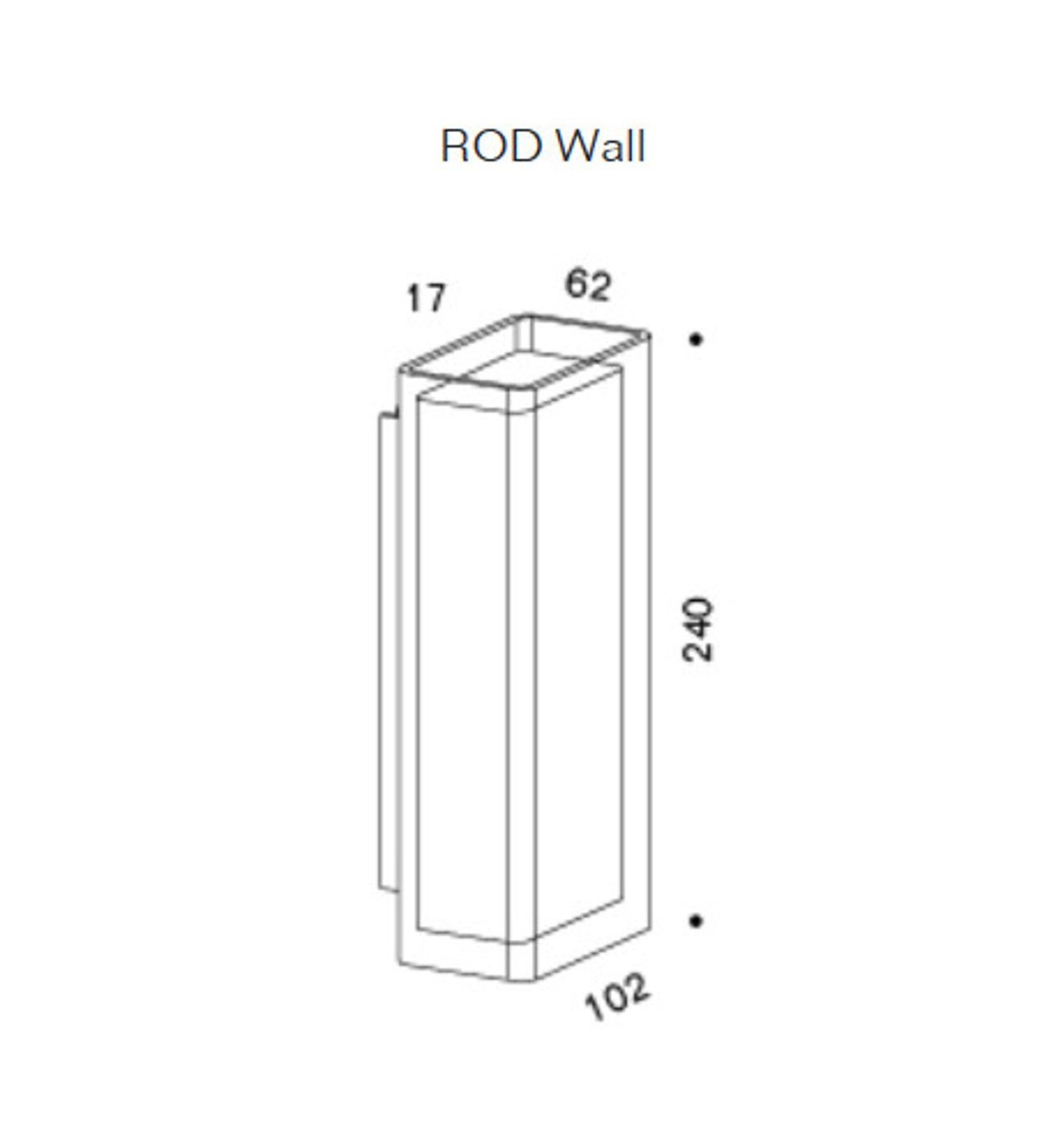 Rod wandlamp