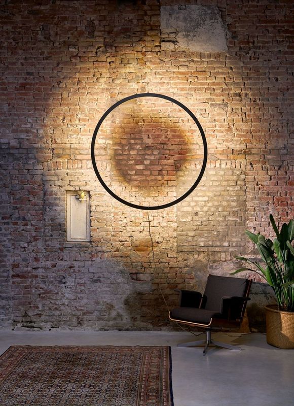 Framed Circle wandlamp