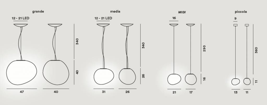 Gregg  Media hanglamp