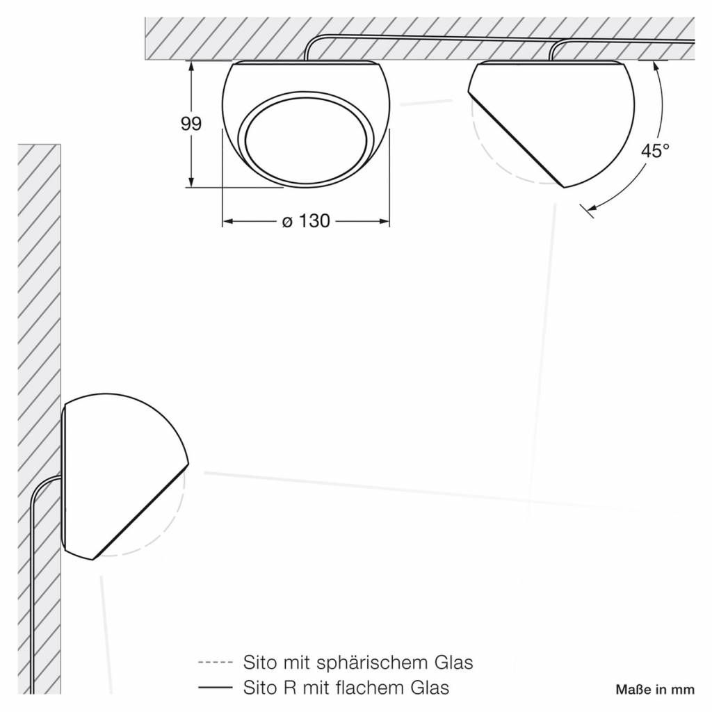Sito Lato wand/plafond buitenlamp