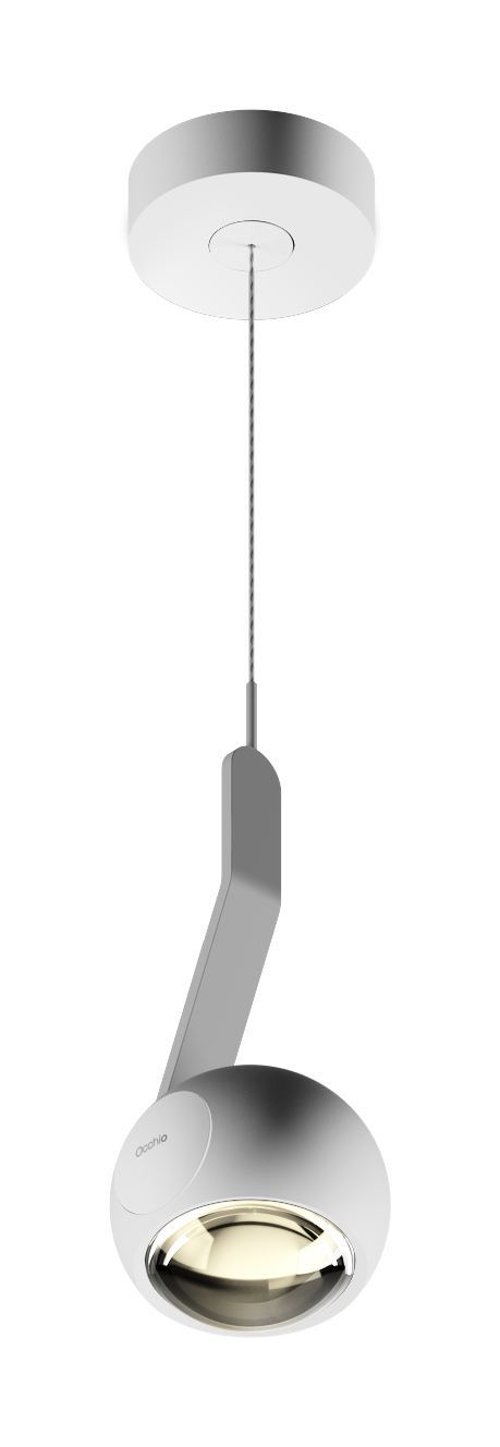 io 3d sospeso. hanglamp. Hoogglans wit
