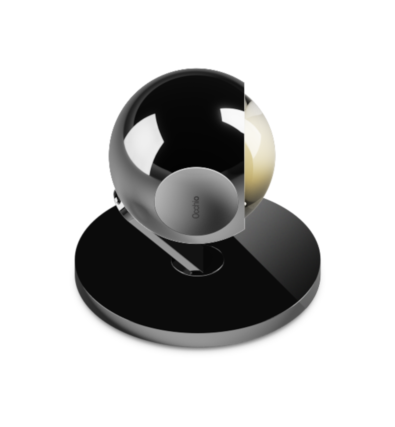 io 3d basso. vloerlamp. Chroom