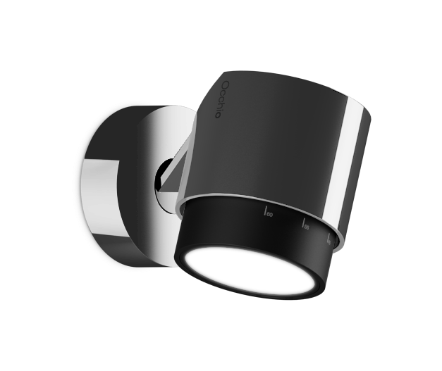 Lui Pico zoom wandlamp. Chroom
