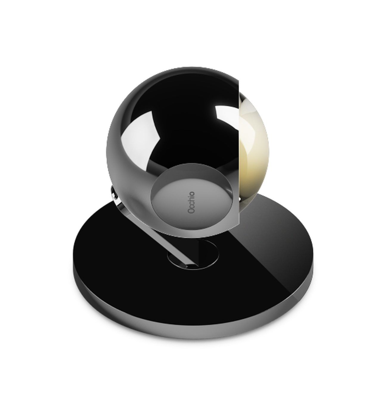 io 3d basso. vloerlamp. Chroom