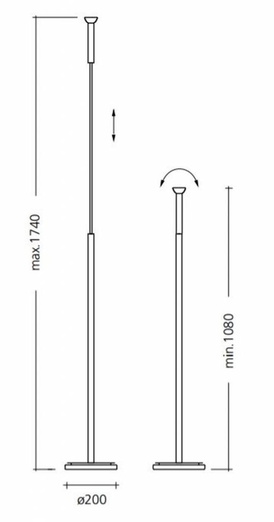 Topoled S vloerlamp