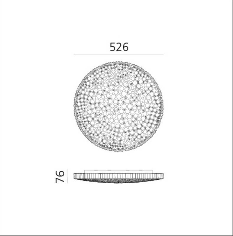 Calipso wand/plafondlamp
