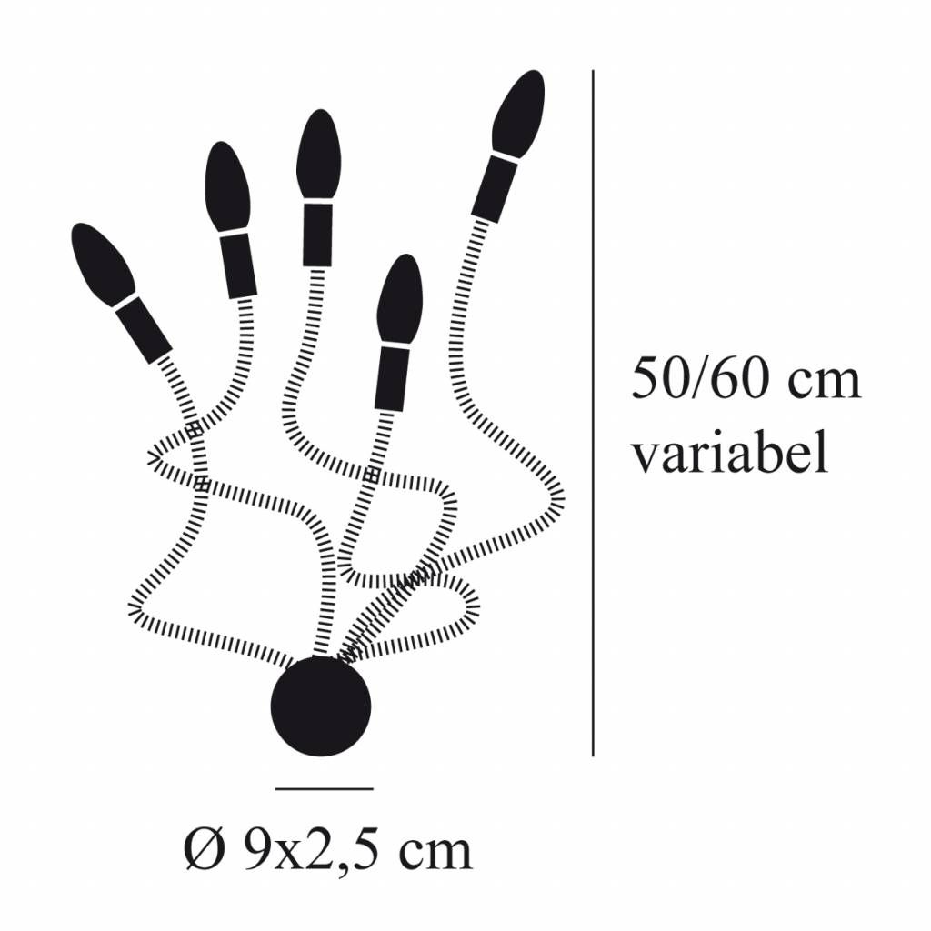Turciù 5 wandlamp