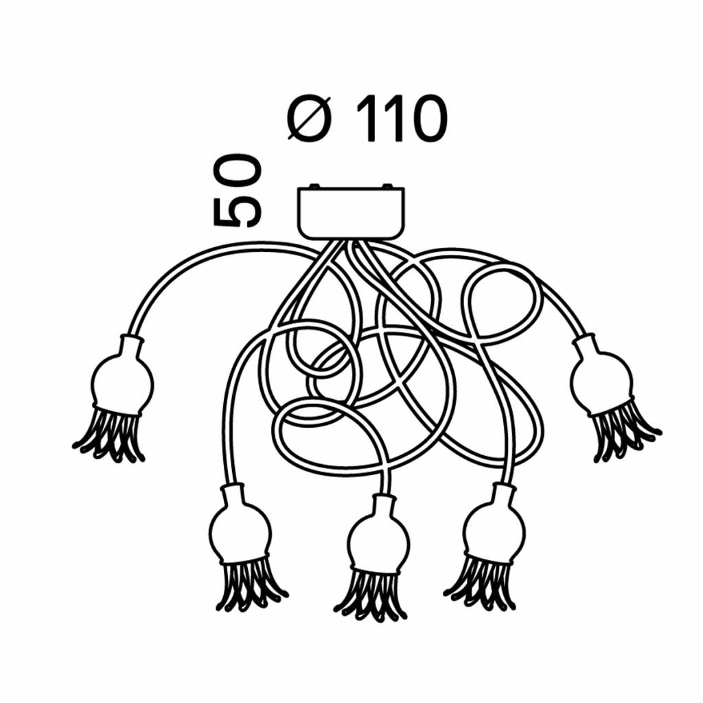 Poppy wand/plafondlamp 5