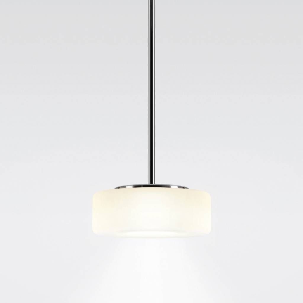 Curling hanglamp: Tube. Opaal S 