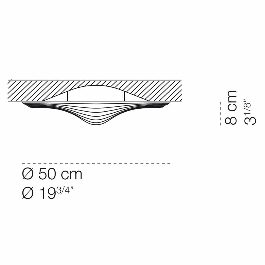 Sestessa Semincasso Led plafondlamp
