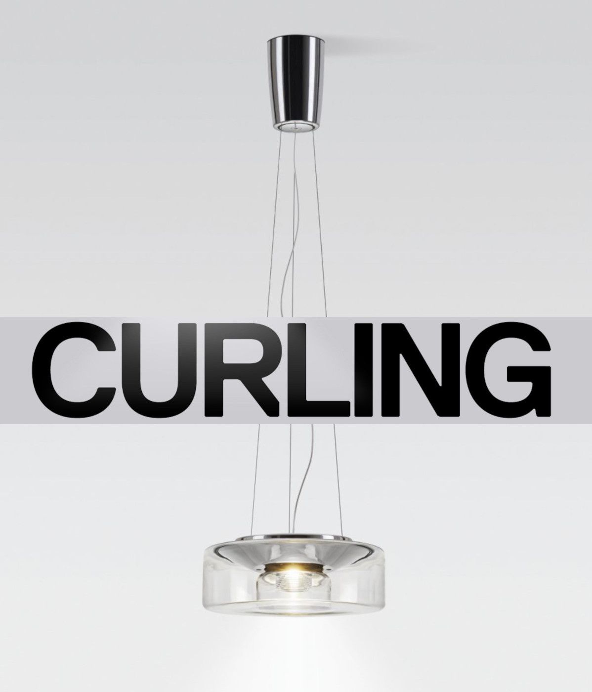 Curling hanglamp: Rope transparant S