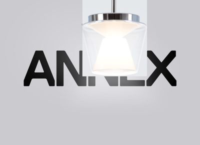 Annex hanglamp. Helder/Opaal. Medium