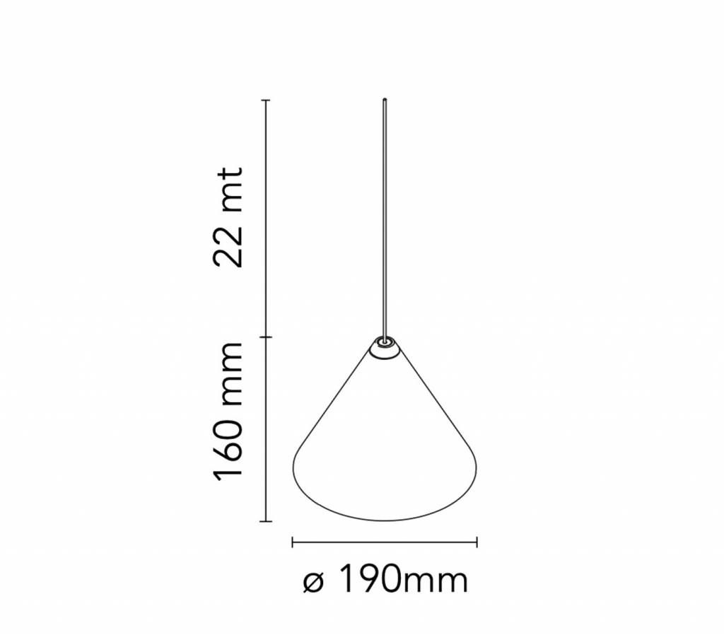 String Light Cone head hanglamp