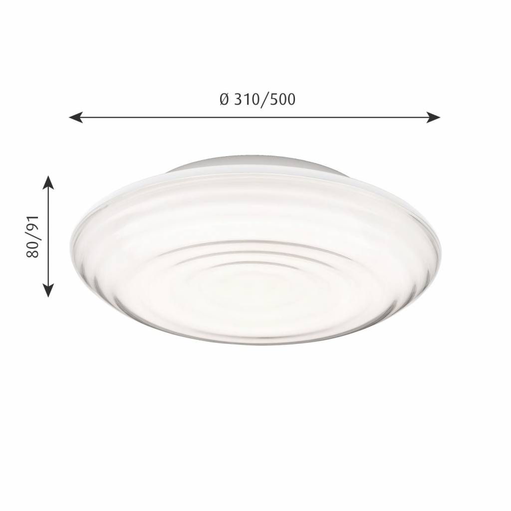 Ripls Ø 31 plafond/wandlamp