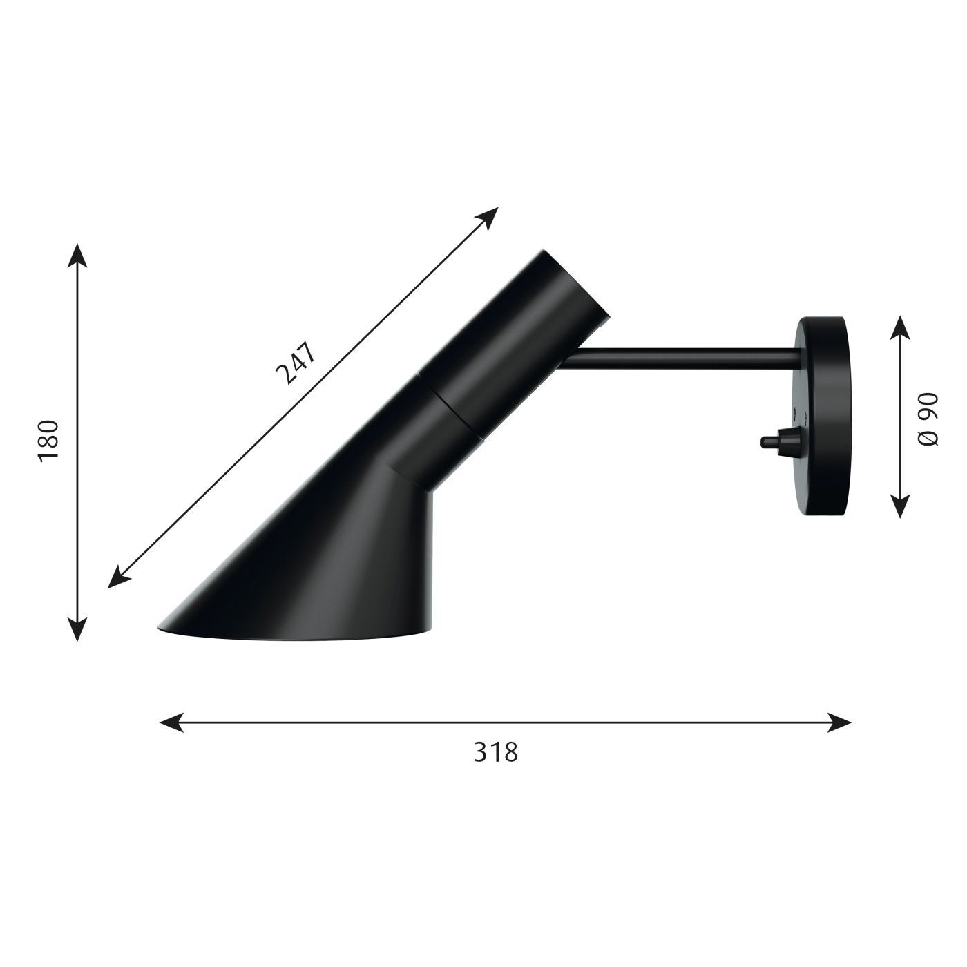 AJ wandlamp