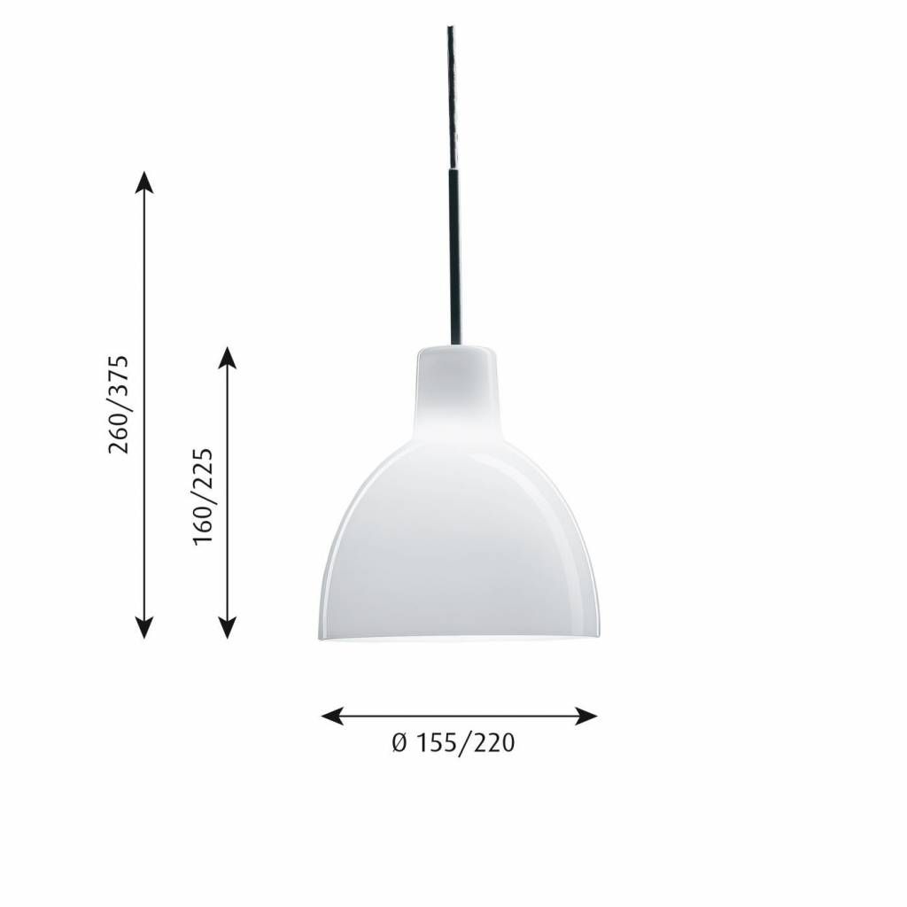 Toldbod Glass 155 / 220 hanglamp