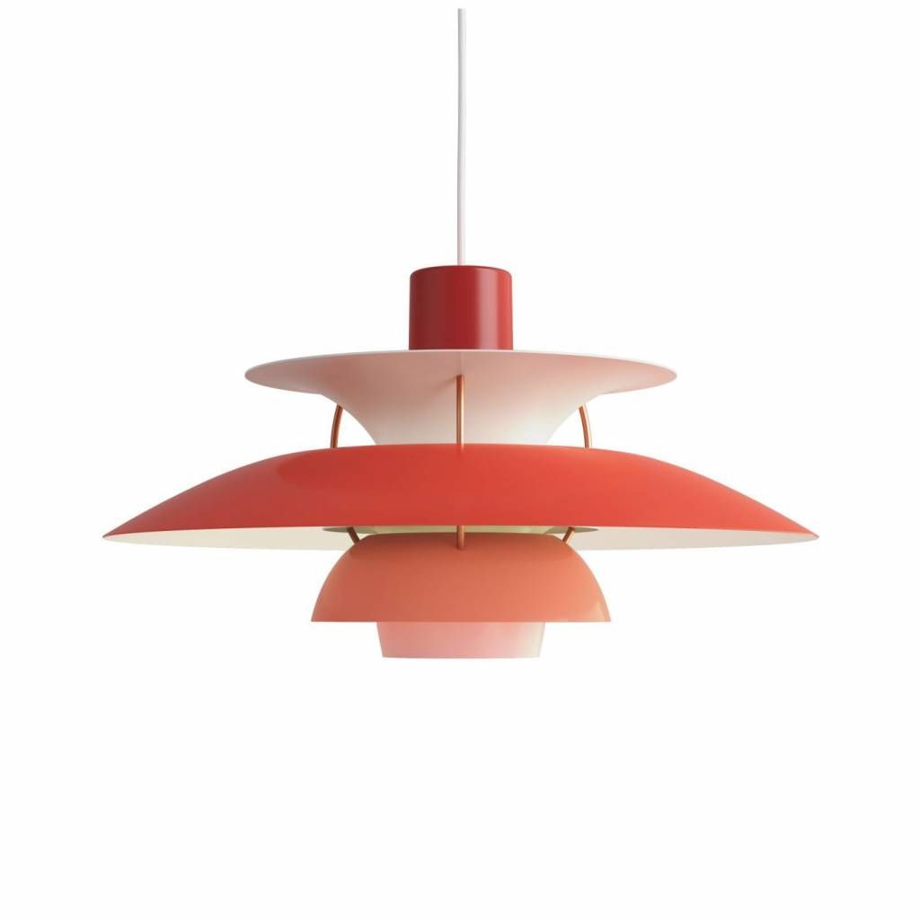 PH 5 hanglamp. Rood