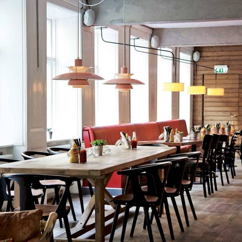 PH 5 hanglamp. Rood