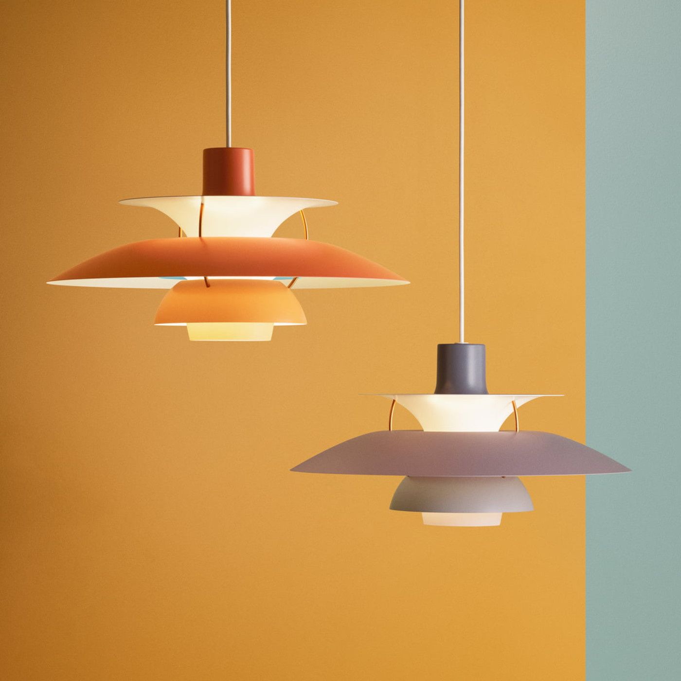PH 5 hanglamp. Oranje