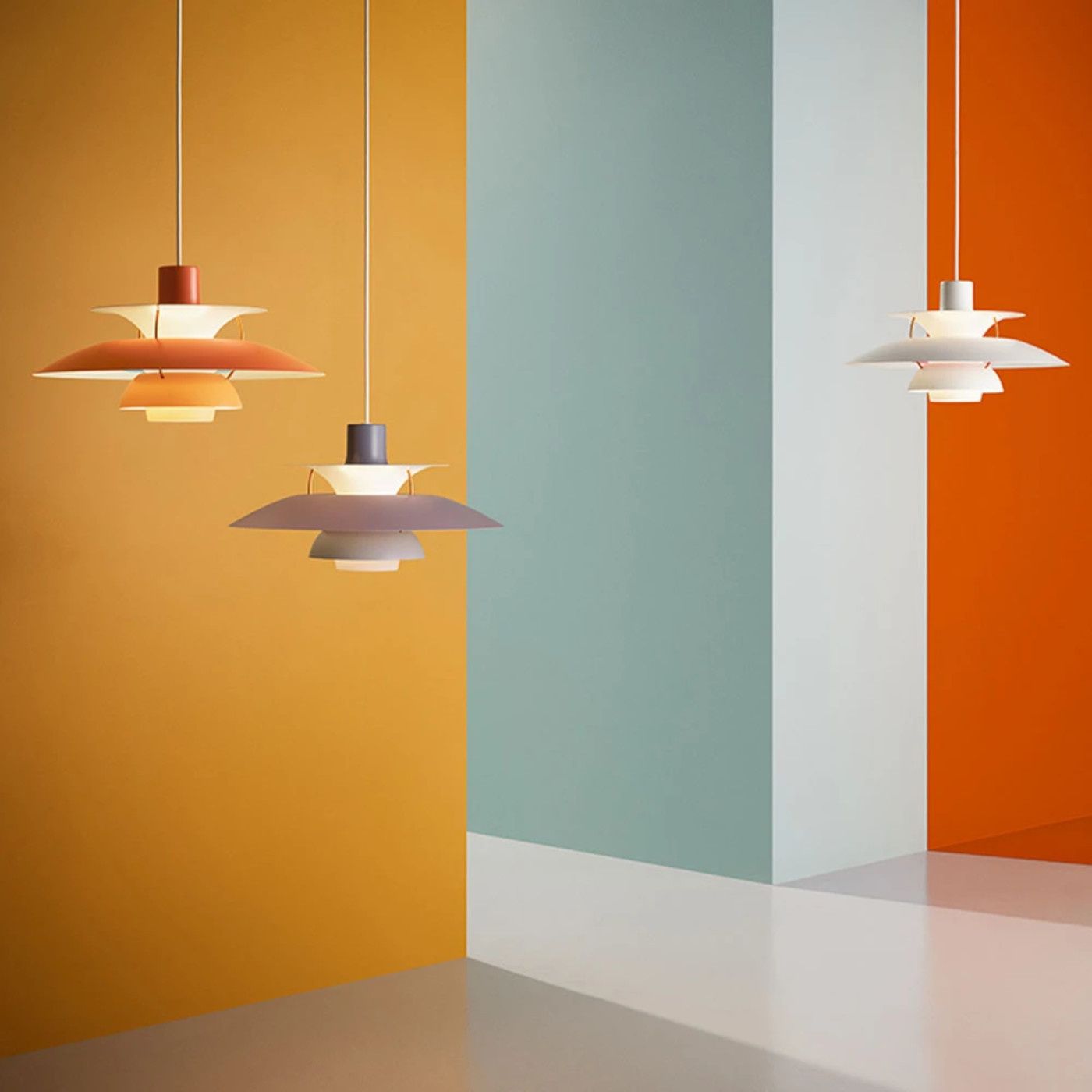 PH 5 hanglamp. Oranje