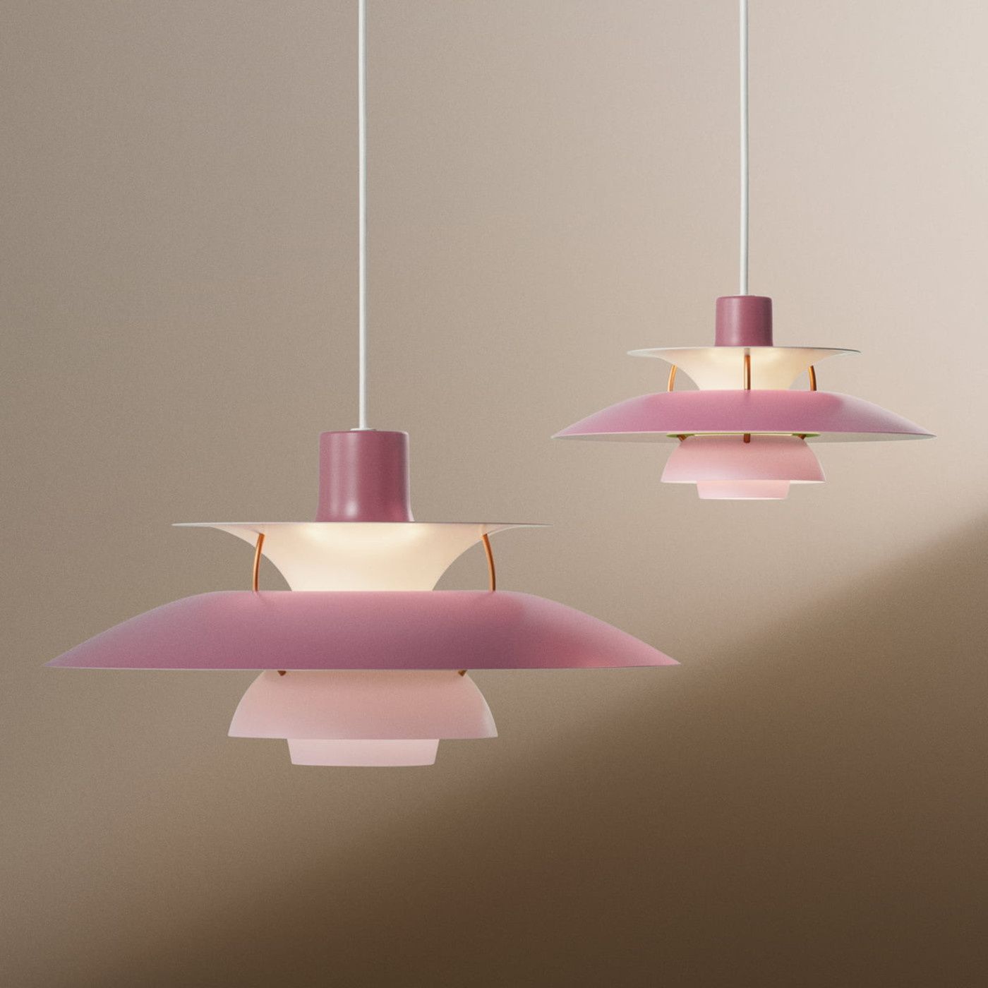 PH 5 hanglamp.  Rose