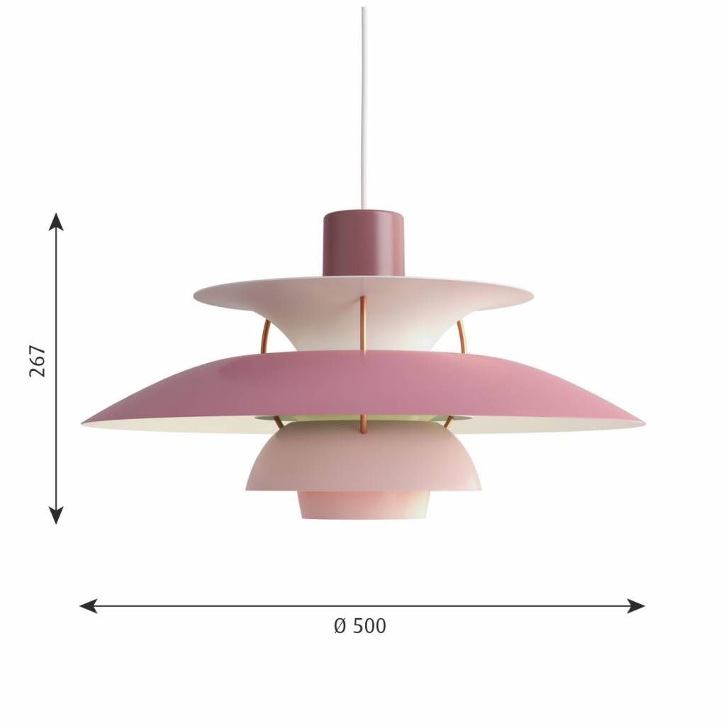 PH 5 hanglamp.  Rose