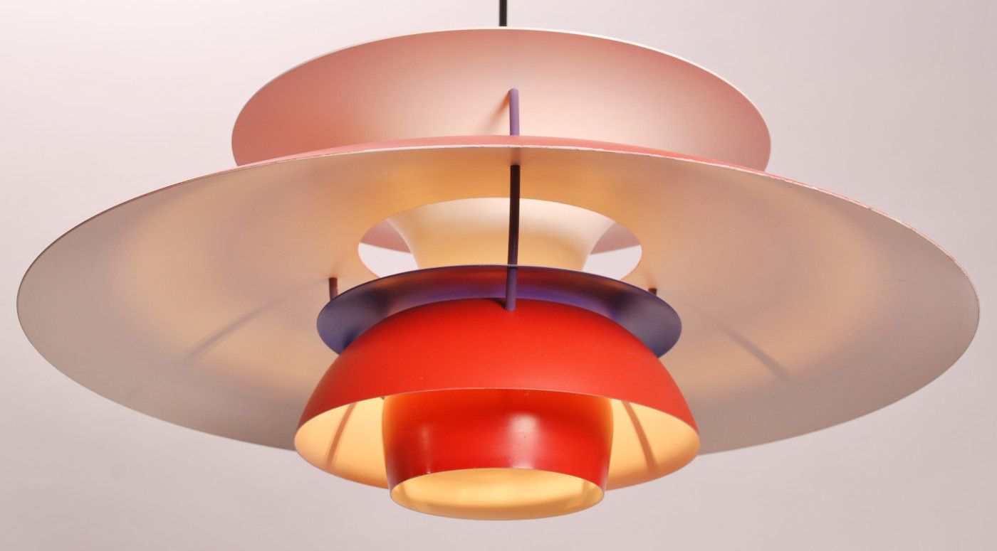 PH 5 hanglamp. Rood