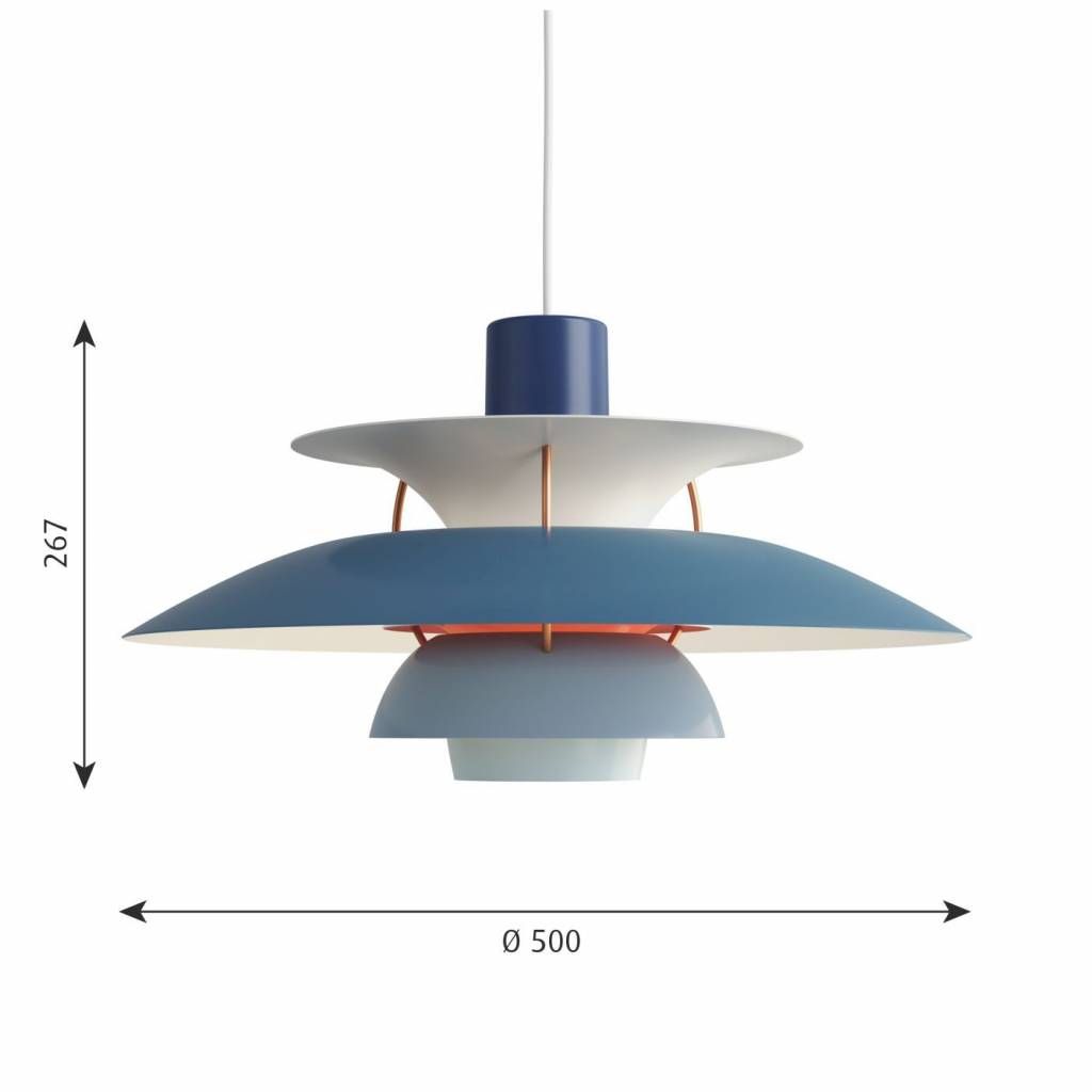 PH 5 hanglamp. Blauw