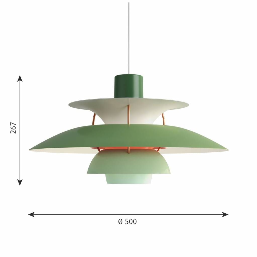 PH 5 hanglamp. Groen
