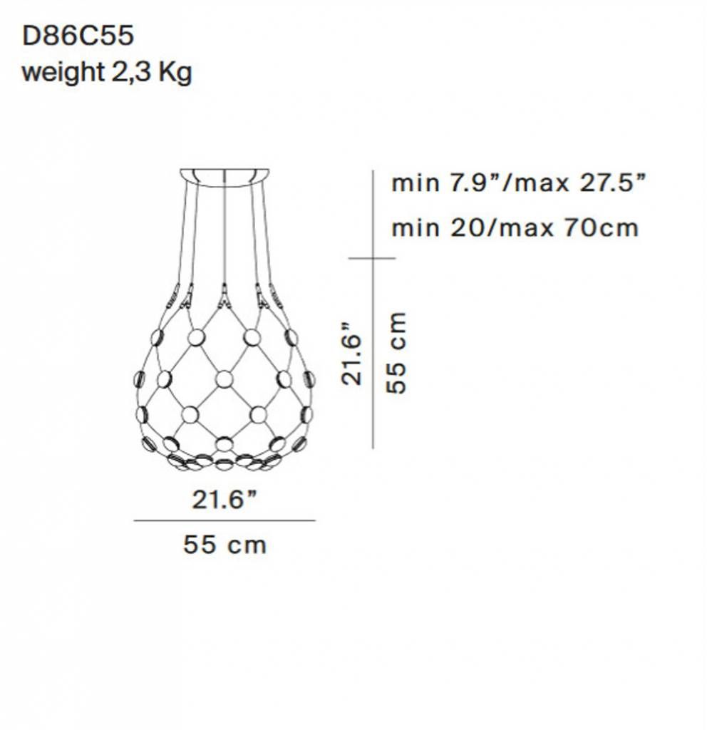 Mesh D86C551 hanglamp