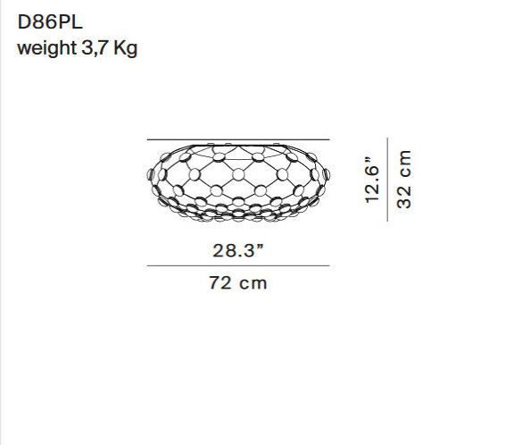 Mesh D86PLN plafondlamp