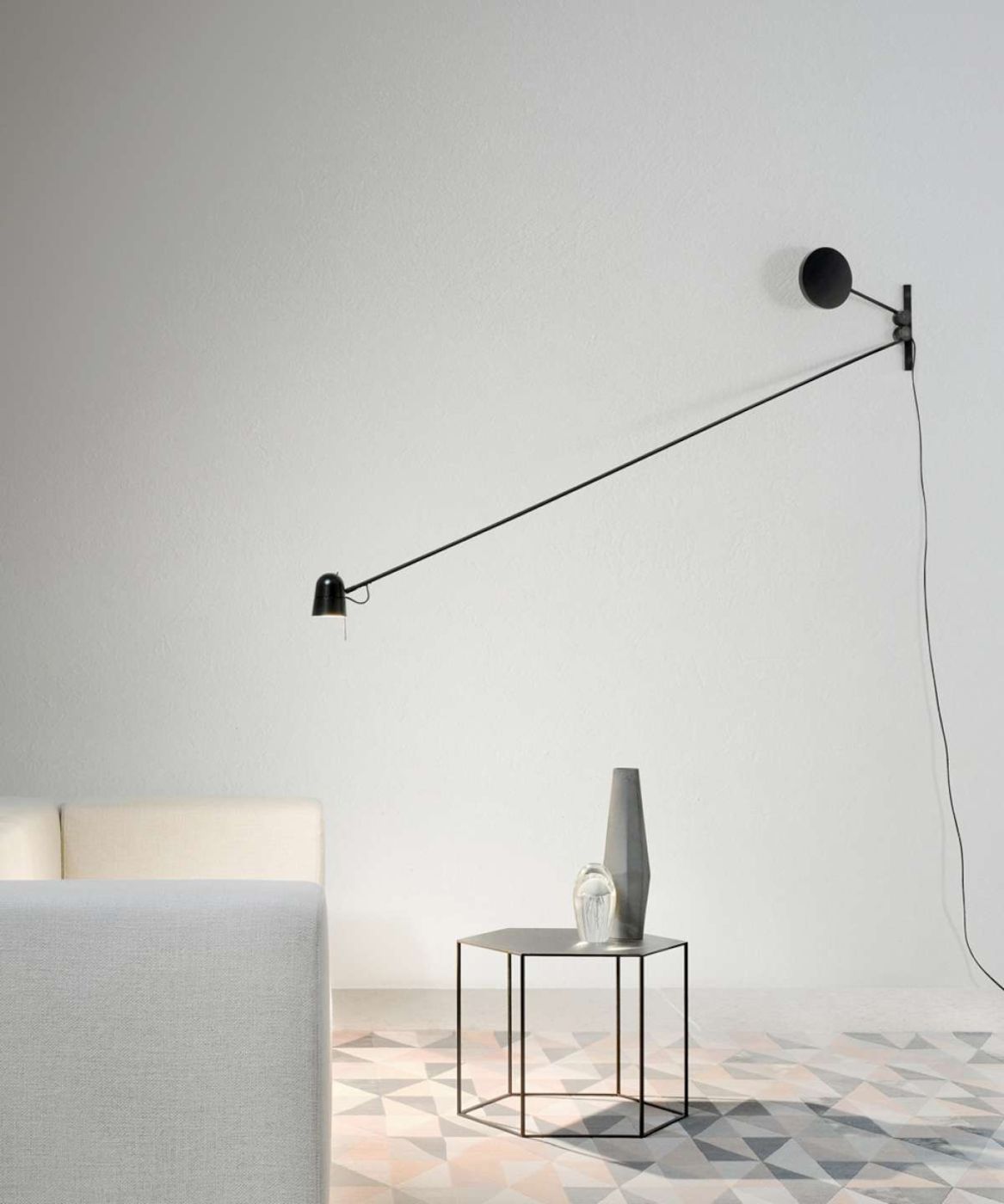Counterbalance wandlamp