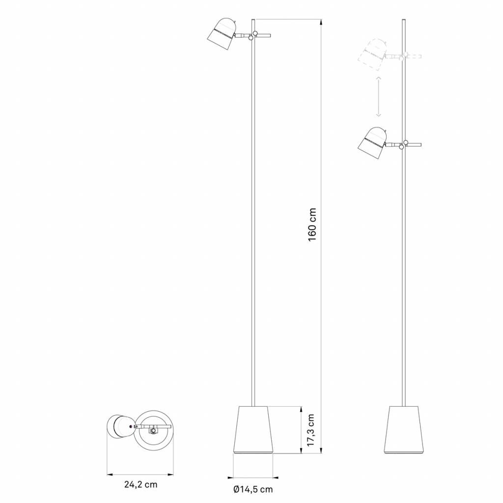 Counterbalance vloerlamp