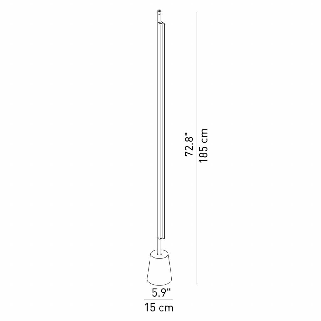 Compendium vloerlamp. 2700 kelvin.