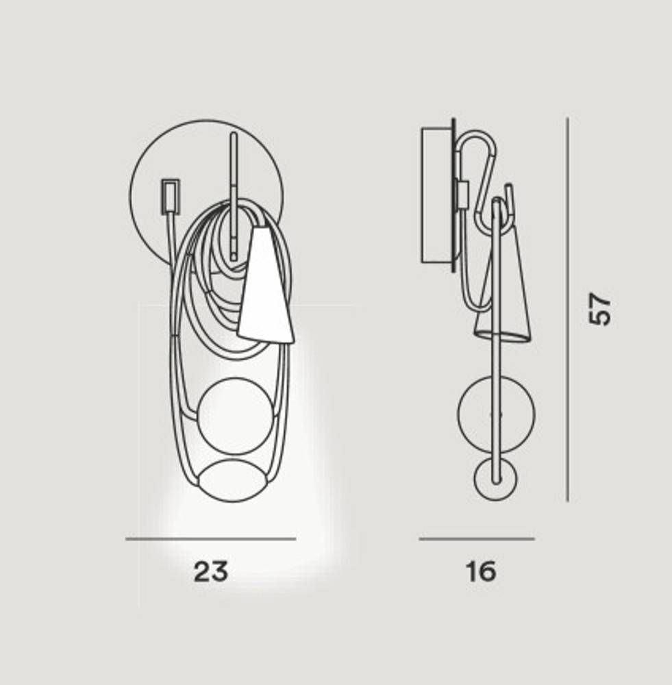 Filo wandlamp