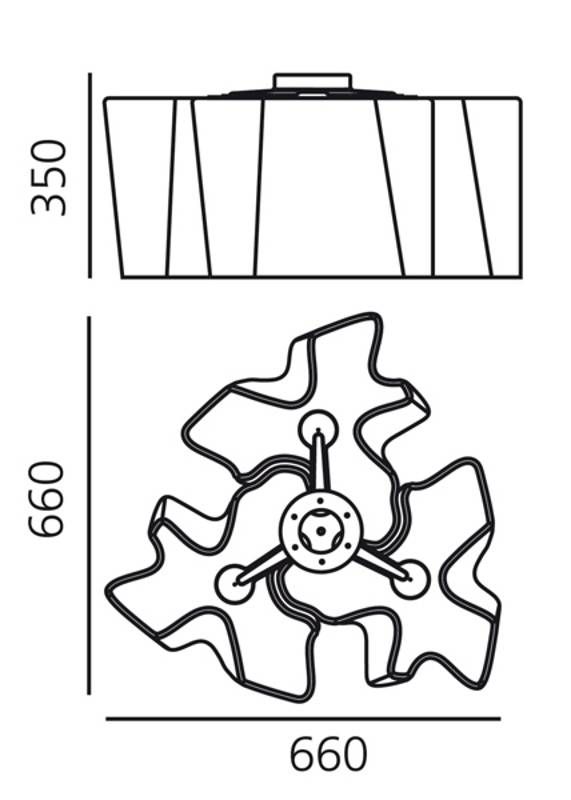 Logico 3x120° plafondlamp