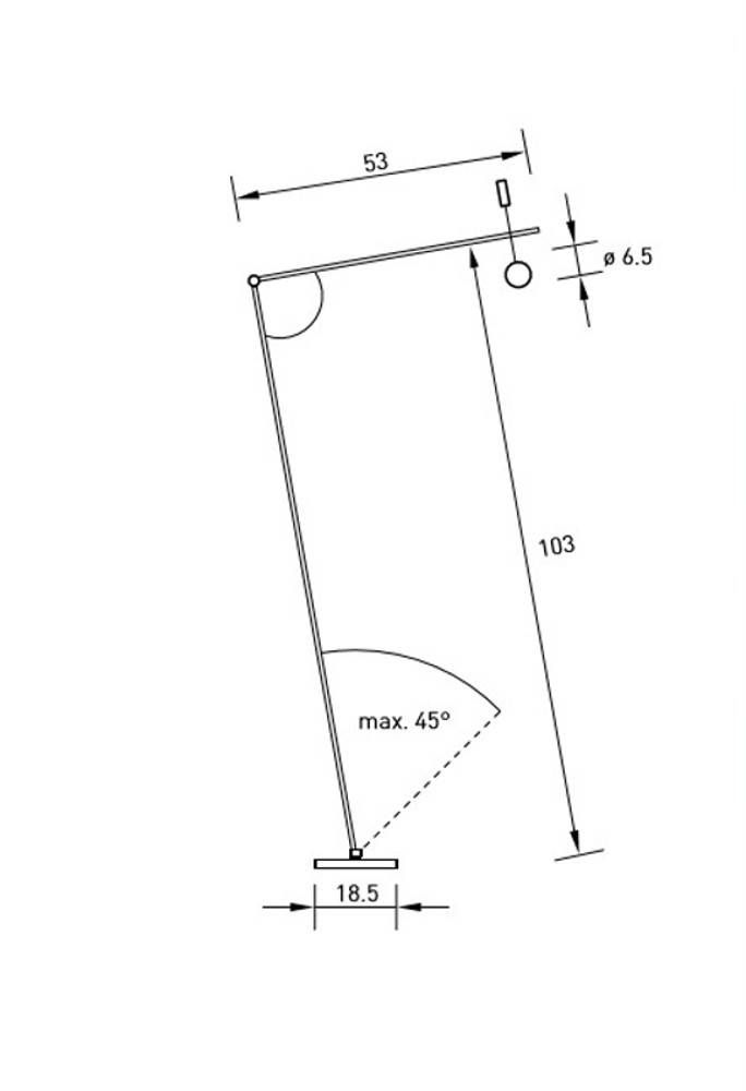 Absolut 457 Task led vloerlamp