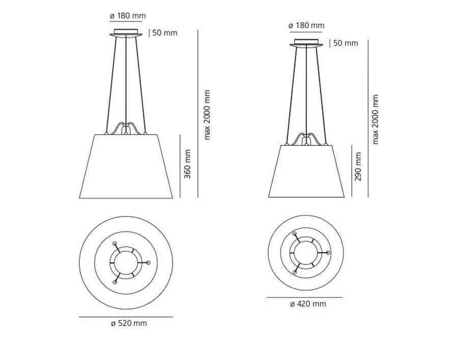 Tolomeo Mega hanglamp