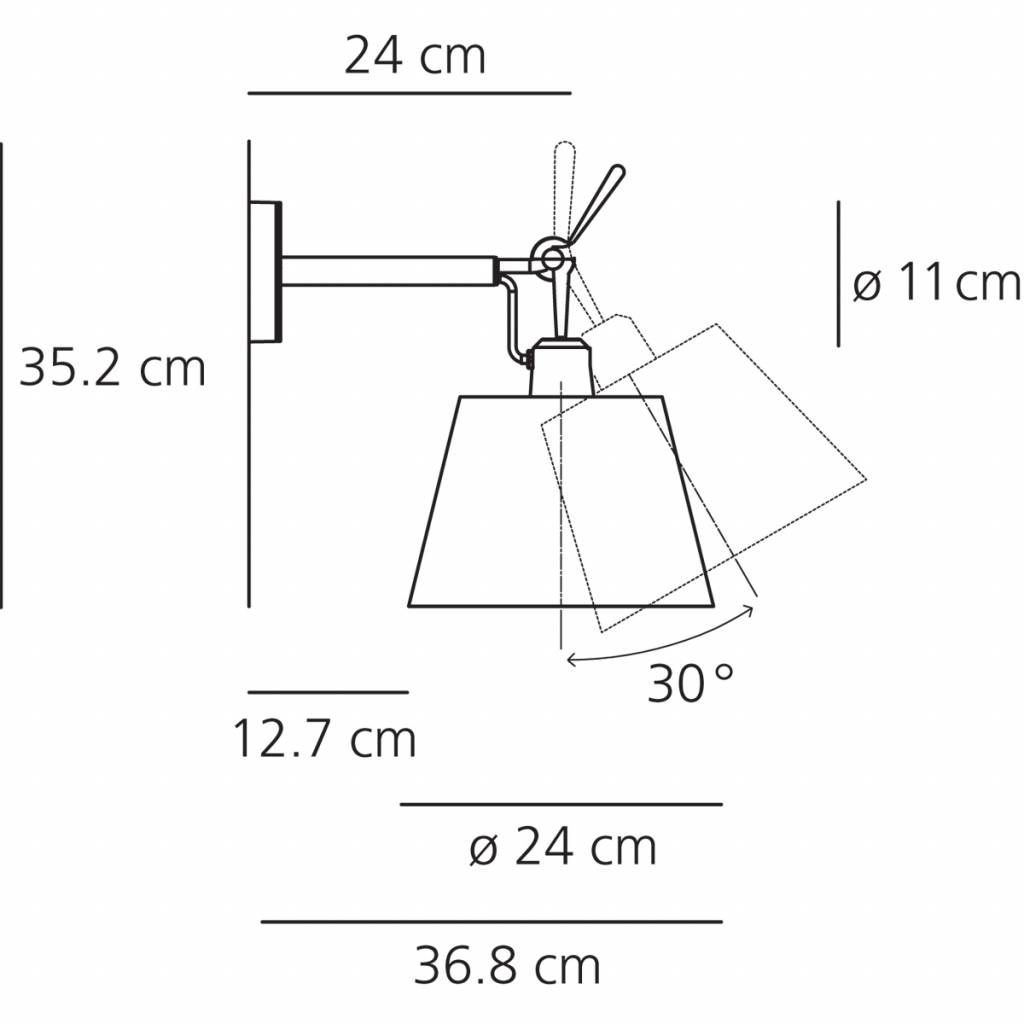 Tolomeo Diffusore 24 wandlamp