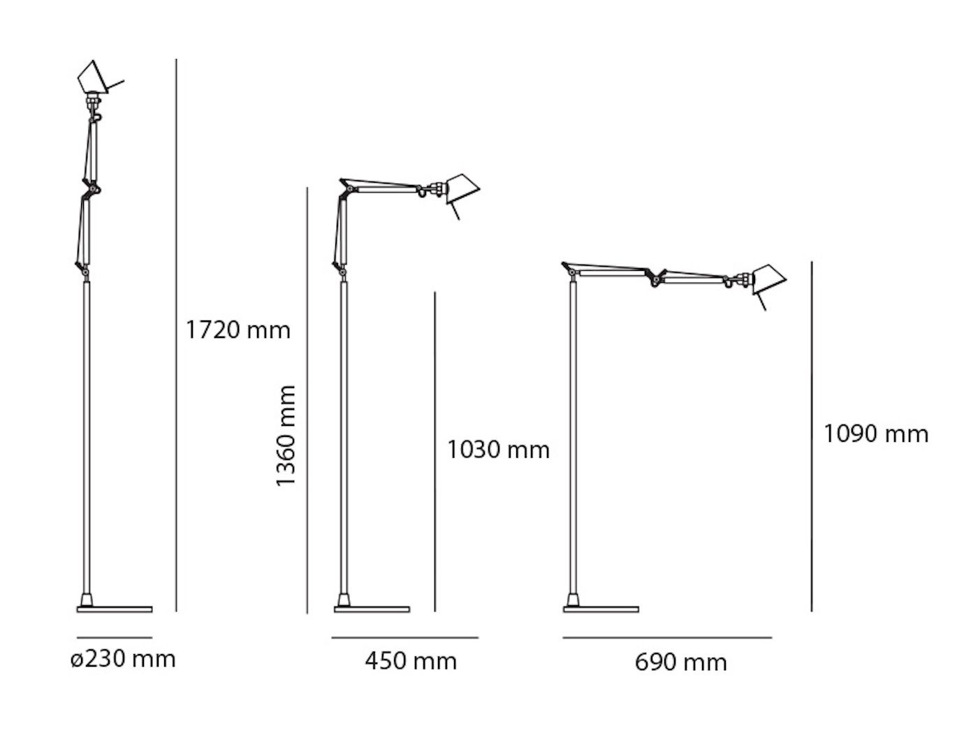 Tolomeo Micro Led vloerlamp
