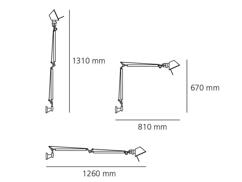 Tolomeo wandlamp