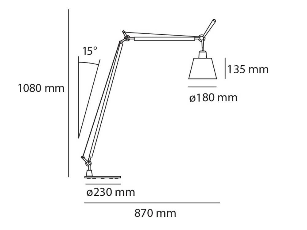 Tolomeo Basculante Reading vloerlamp