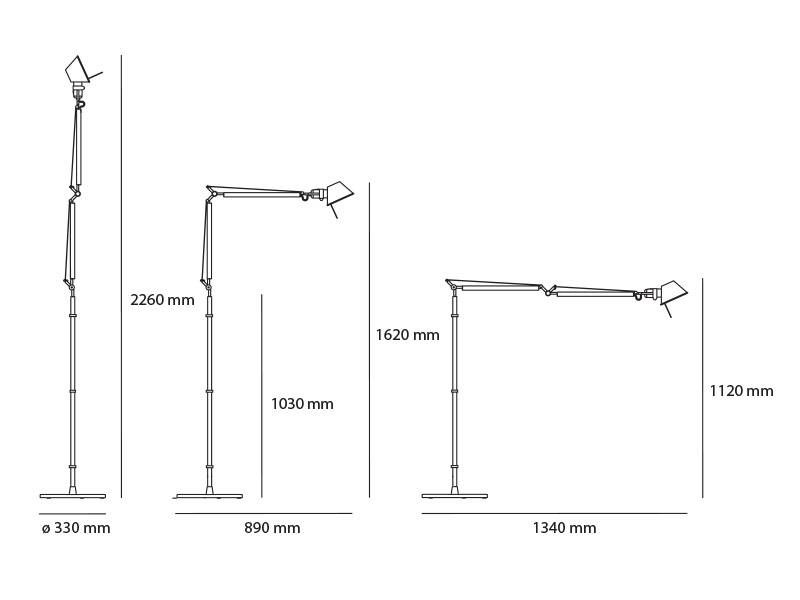 Tolomeo led  vloerlamp
