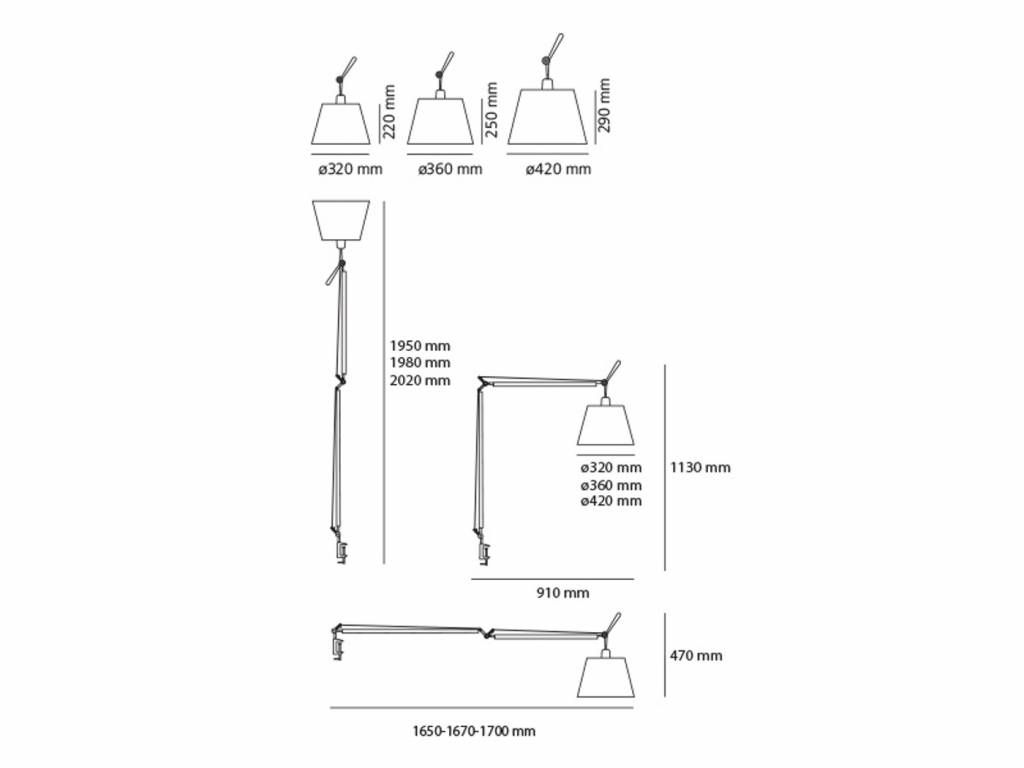 Tolomeo Mega tafellamp